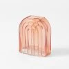 Morgan & Finch Ruby Arch Glass Vase - Salmon