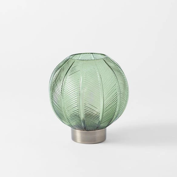 Morgan & Finch Greta Led Glass Lamp - Green 3 Morgan & Finch Greta Led Glass Lamp - Green