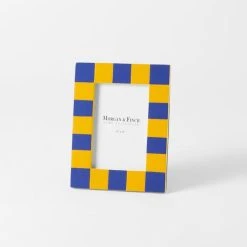 Morgan & Finch Grant Photo Frames - Yolk/Blue