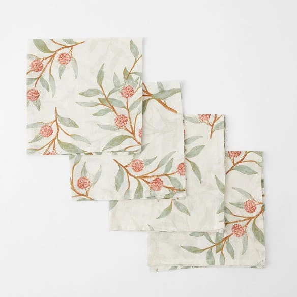 Morgan & Finch Hakea Linen Napkin Set Of 4 3 Morgan & Finch Hakea Linen Napkin Set Of 4