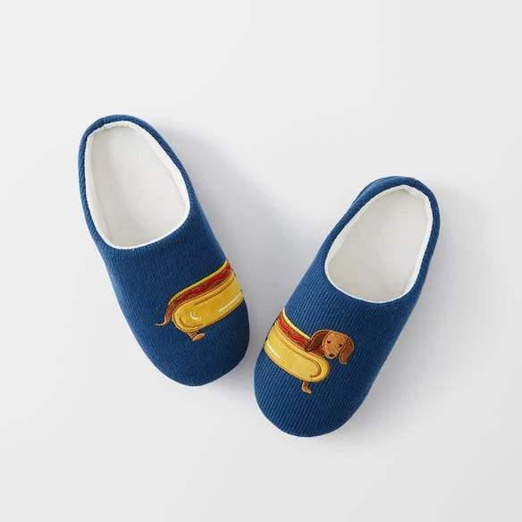 Morgan & Finch Hot Dogs Slippers - Navy 3 Morgan & Finch Hot Dogs Slippers - Navy