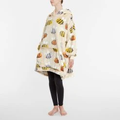 Morgan & Finch Bumble Bees Hooded Sherpa Blanket 9 Morgan & Finch Bumble Bees Hooded Sherpa Blanket -Morgan & Finch Shop 22526201 V02