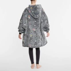 Morgan & Finch Skeleton Glow Hooded Sherpa Blanket -Morgan & Finch Shop 22529601 V05