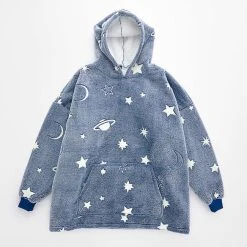 Morgan & Finch Galaxy Glow Hooded Sherpa Blanket -Morgan & Finch Shop 22529801 P