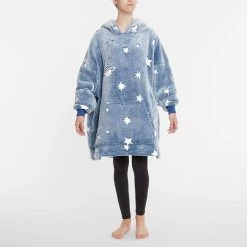 Morgan & Finch Galaxy Glow Hooded Sherpa Blanket -Morgan & Finch Shop 22529801 V04