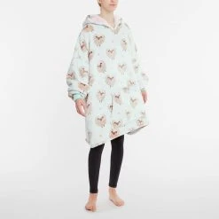 Morgan & Finch Love Ewe Hooded Sherpa Blanket -Morgan & Finch Shop 22530101 V02