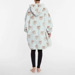 Morgan & Finch Love Ewe Hooded Sherpa Blanket -Morgan & Finch Shop 22530101 V03
