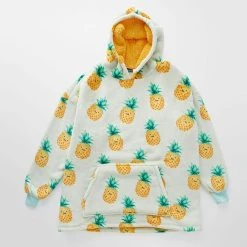 Morgan & Finch Pineapple Hooded Sherpa Blanket -Morgan & Finch Shop 22530201 P
