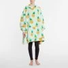 Morgan & Finch Pineapple Hooded Sherpa Blanket