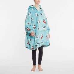 Morgan & Finch Seagulls Hooded Sherpa Blanket 8 Morgan & Finch Seagulls Hooded Sherpa Blanket -Morgan & Finch Shop 22530501 V02