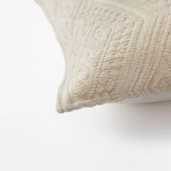 Morgan & Finch Elsie Quilted Cushion - Ivory -Morgan & Finch Shop 22543401 V01 1