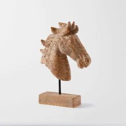 Morgan & Finch Horse Sculpture On Stand