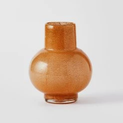 Morgan & Finch Marlo Small Round Bubble Glass Vase