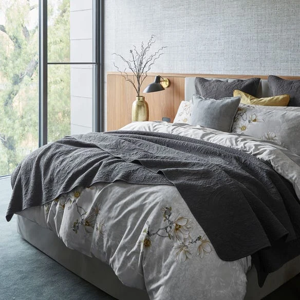 Morgan & Finch Artemida Bedspread - Charcoal 5 Morgan & Finch Artemida Bedspread - Charcoal - Image 3