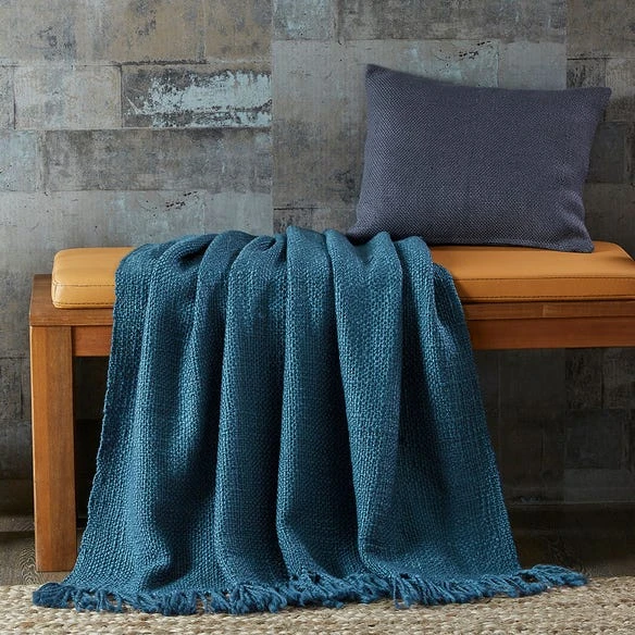 Morgan & Finch Cambridge Throw - French Navy 4 Morgan & Finch Cambridge Throw - French Navy - Image 2