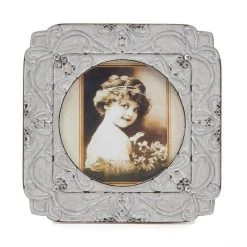 Morgan & Finch Enamel Frame Square - White