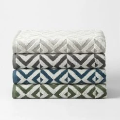 Morgan & Finch Hampton Towel - Charcoal Ivory 10 Morgan & Finch Hampton Towel - Charcoal Ivory -Morgan & Finch Shop G HAMPTON 080103 00580 V01