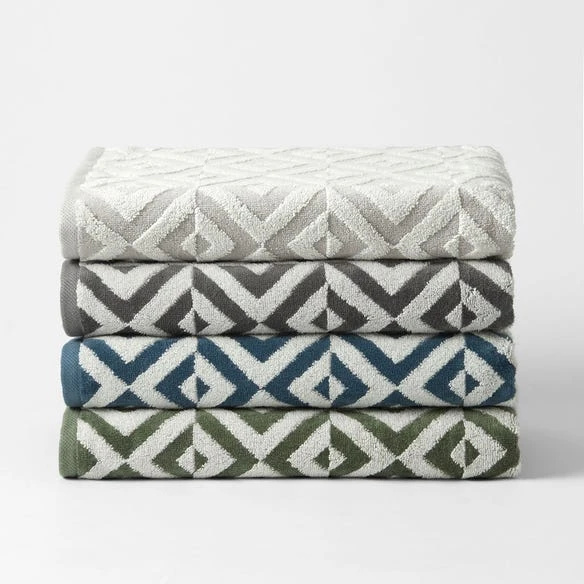 Morgan & Finch Hampton Towel - Charcoal Ivory 6 Morgan & Finch Hampton Towel - Charcoal Ivory - Image 4