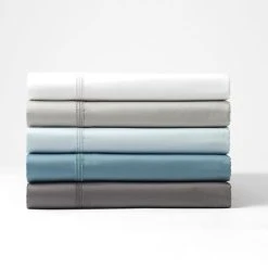 Cotton House Honour 550 TC Cotton Sateen Sheet Set - Silver