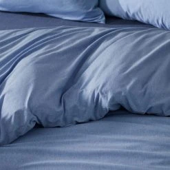 Bed Bath N Table Jersey Quilt Cover - Blue -Morgan & Finch Shop G JERSEY 010803 00505 V03