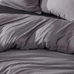 Bed Bath N Table Jersey Quilt Cover - Grey -Morgan & Finch Shop G JERSEY 010803 00550 V03