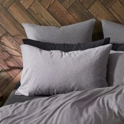 Bed Bath N Table Jersey Quilt Cover - Grey -Morgan & Finch Shop G JERSEY 010803 00550 V05