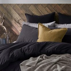 Bed Bath N Table Jersey Quilt Cover - Charcoal -Morgan & Finch Shop G JERSEY 010803 00580 V02
