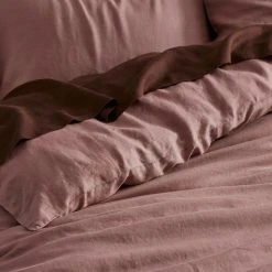 Morgan & Finch Milano Linen Quilt Cover - Rose -Morgan & Finch Shop G MILANO 010803 00280 V02