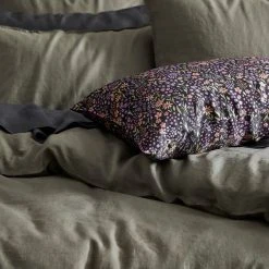 Morgan & Finch Milano Linen Quilt Cover - Khaki -Morgan & Finch Shop G MILANO 010803 00405 V02