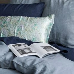 Morgan & Finch Milano Linen Quilt Cover - Smoke Blue -Morgan & Finch Shop G MILANO 010803 00480 V06