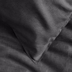 Morgan & Finch Milano Linen Quilt Cover - Granite -Morgan & Finch Shop G MILANO 010803 00650 V02