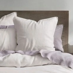 Morgan & Finch Milano Linen Quilt Cover - White -Morgan & Finch Shop G MILANO 010803 00700 V12