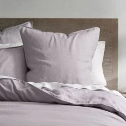 Morgan & Finch Milano Linen Quilt Cover - Silver -Morgan & Finch Shop G MILANO 010803 00905 V12