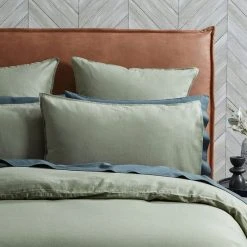 Morgan & Finch Olsen Linen/Cotton Quilt Cover - Green 12 Morgan & Finch Olsen Linen/Cotton Quilt Cover - Green -Morgan & Finch Shop G OLSEN 010803 00405 V04