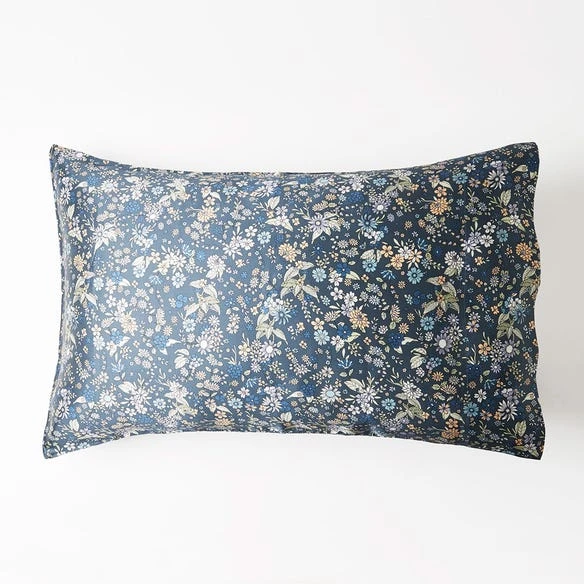 Morgan & Finch Silk Print Pillowcase - Blue 5 Morgan & Finch Silk Print Pillowcase - Blue - Image 3
