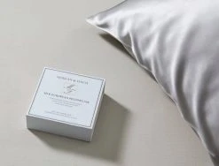 Morgan & Finch Silk Pillowcase - Silver -Morgan & Finch Shop G SILK PILCAS 010201 00550 V01 5