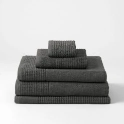 Morgan & Finch Wythe Towel - Charcoal -Morgan & Finch Shop G WYTHE 080102 00580 V02