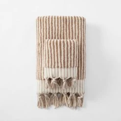 Morgan & Finch Ama Stripe Towel - Clay