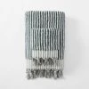 Morgan & Finch Ama Stripe Towel - Slate Blue -Morgan & Finch Shop M F Ama Slate Blue Ivory Towels 22058802 R
