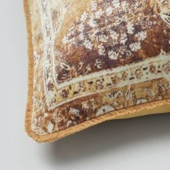 Morgan & Finch Aman Heritage Cushion - Mustard -Morgan & Finch Shop M F Aman Heritage Cushion Mustard 50x50cm 20976301 Detail