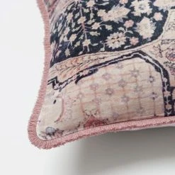 Morgan & Finch Aman Vintage Cushion - Multi/Pink -Morgan & Finch Shop M F Aman Vintage Cushion Multi Blush 60x40cm 20975601 Detail
