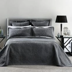 Morgan & Finch Artemida Bedspread - Charcoal