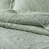 Morgan & Finch Asher Coverlet - Sage Green -Morgan & Finch Shop M F Asher Coverlet Detail 1 4