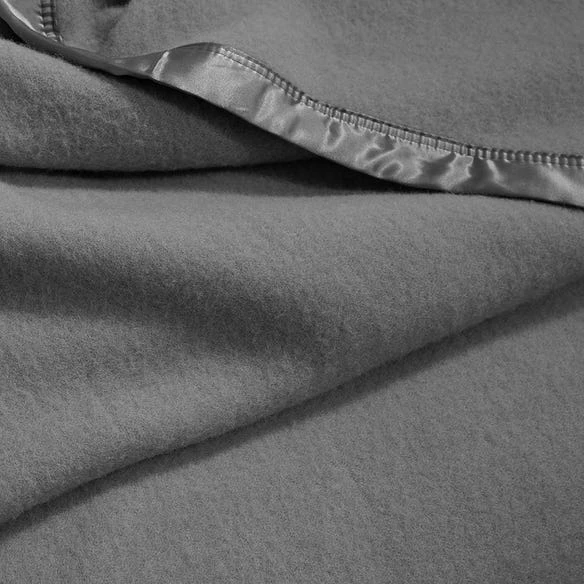 Morgan & Finch Cooper Woollen Blanket - Slate 3 Morgan & Finch Cooper Woollen Blanket - Slate