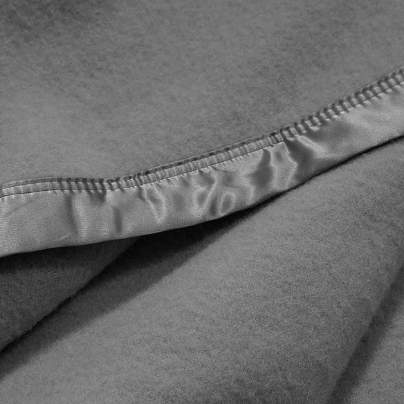 Morgan & Finch Cooper Woollen Blanket - Slate 4 Morgan & Finch Cooper Woollen Blanket - Slate - Image 2