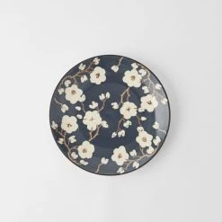 Morgan & Finch Cherry Blossom Dining -Morgan & Finch Shop M F Cherry Blossom Plate Slate Blue 20918802 1