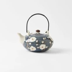Morgan & Finch Cherry Blossom Dining -Morgan & Finch Shop M F Cherry Blossom Teapot Slate Blue 20918902 1