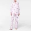Morgan & Finch Dachsie Flannelette Pyjamas -Morgan & Finch Shop M F Dachsie Flannel PJs Pink 214125 R Front 3