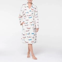 Morgan & Finch Dash Robe - Cream -Morgan & Finch Shop M F Dash Bathrobe 20911201 Front V2 1