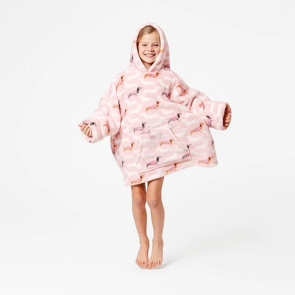 Morgan & Finch Dachsie Kids Hooded Sherpa Blanket 4 Morgan & Finch Dachsie Kids Hooded Sherpa Blanket - Image 2